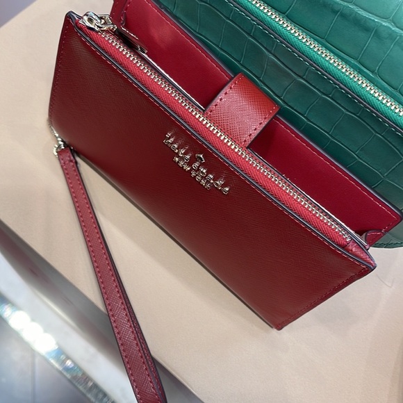 Kate Spade Staci Phone Wallet Wristlet 
Red Currant - Picture 6 of 16